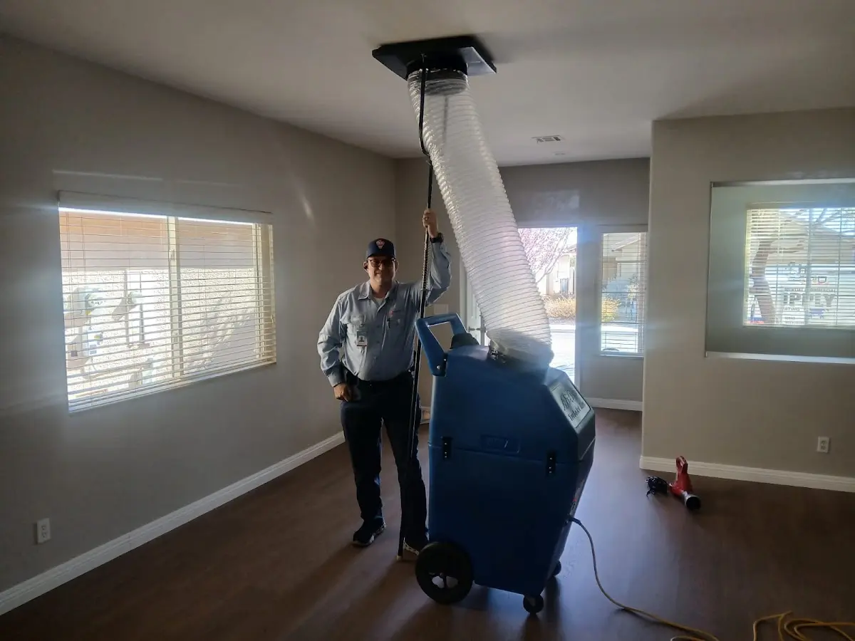 Professional Dryer Vent Cleaning work inside a McNair home
